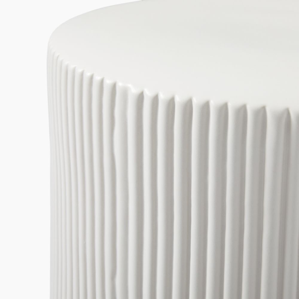 Reeded discount side table